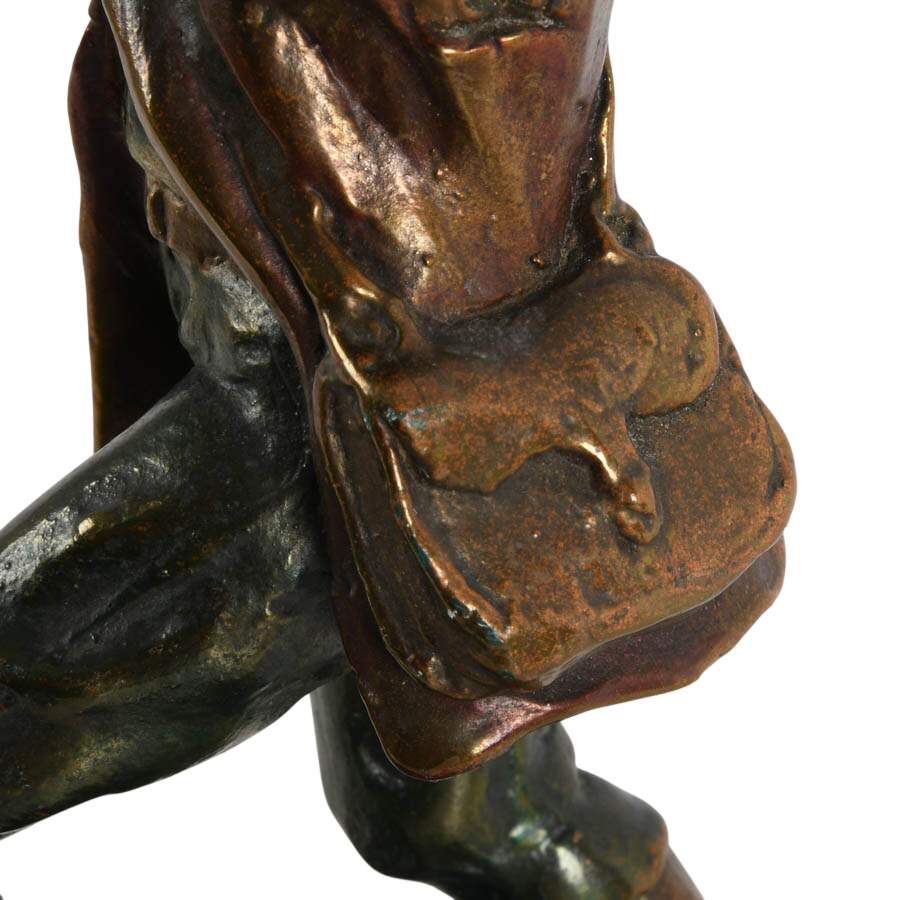 Pompeian Bronze Art Deco Rip Van Winkle Book Ends inspired by N.C. Wyeth-4