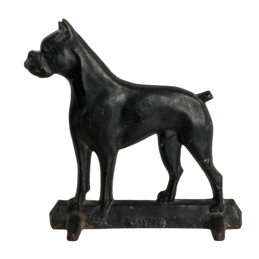 Pair of Cast Iron Dog Doorstops-6