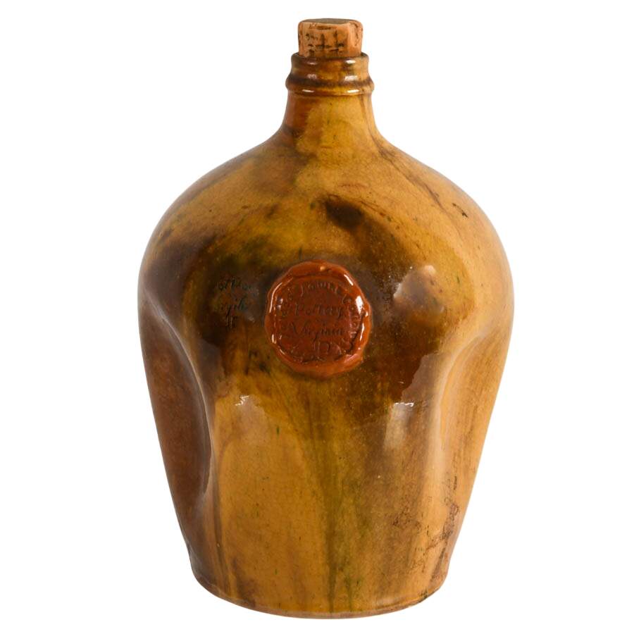 Vintage James Towne Colony Pinched Pottery Jug-2