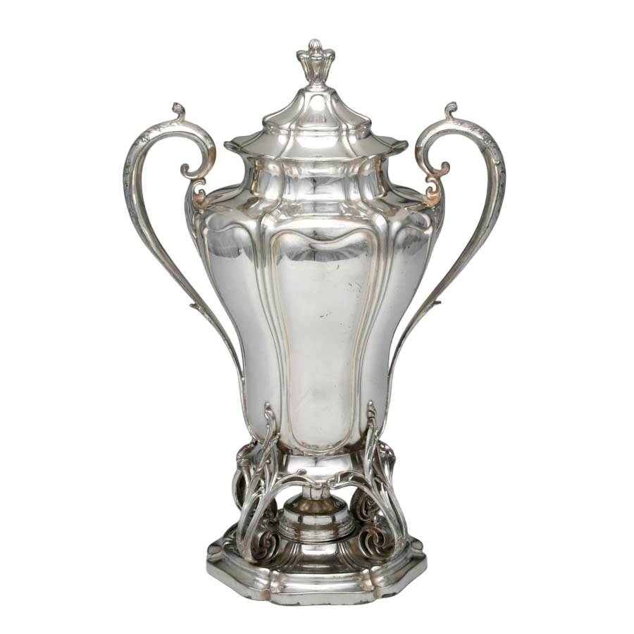 Antique Silver-Plated Samovar by Pairpoint Manufacturing-3