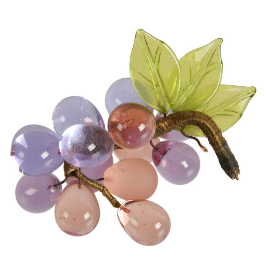 Victorian Hand-Blown Glass Grapes-6