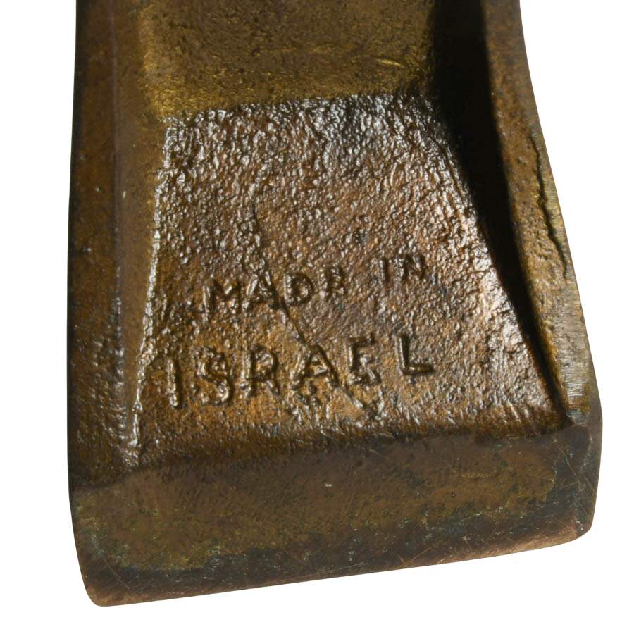 Bronze Menorah with Dual Language Psalm Book and Sterling Ben-Zion Fiddler-6