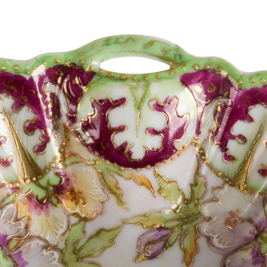 Antique Nippon Porcelain Bon Bon Bowl-3