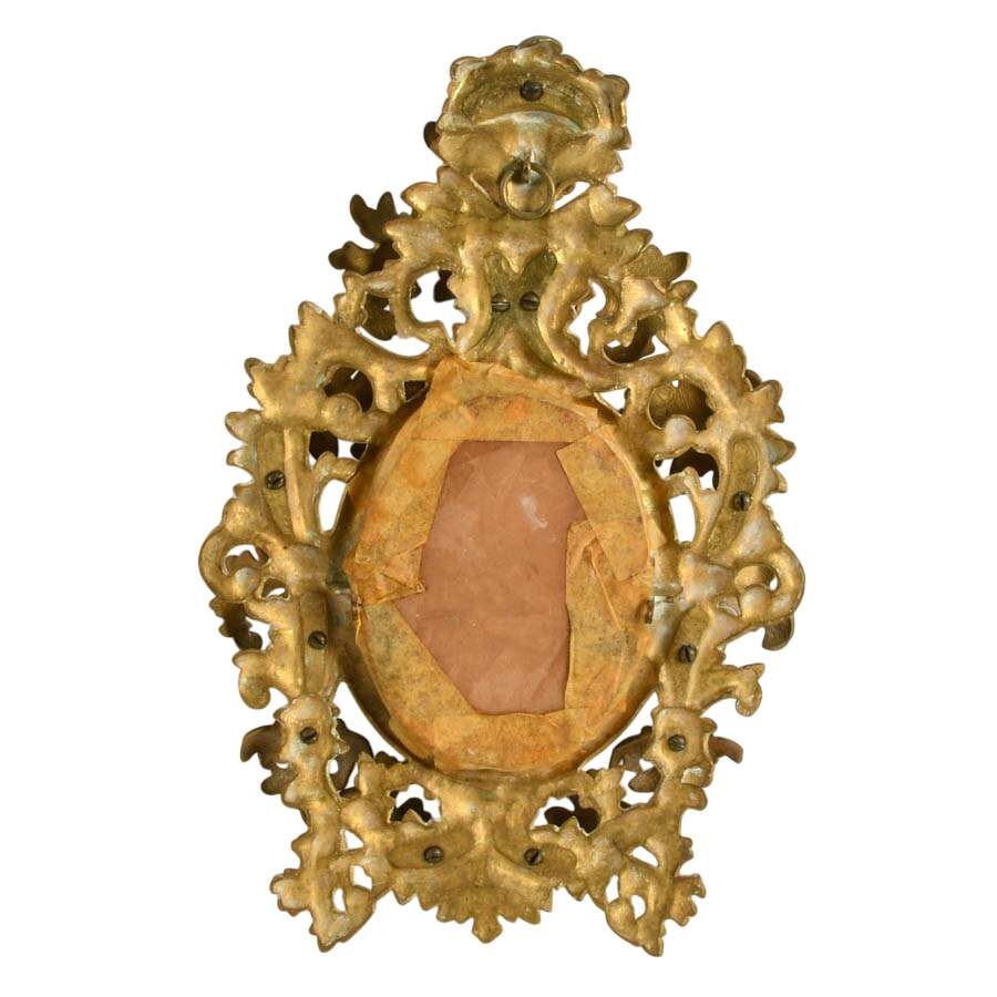 Antique Brass Rococo-Style Wall Hanging Picture Frame-6