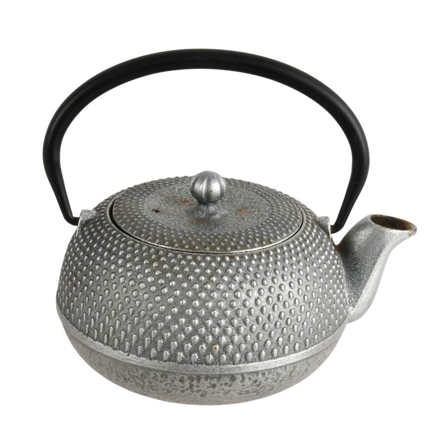Japanese Tea Ceremony Set: Metal Kyusu, Natsume, Teacup-2