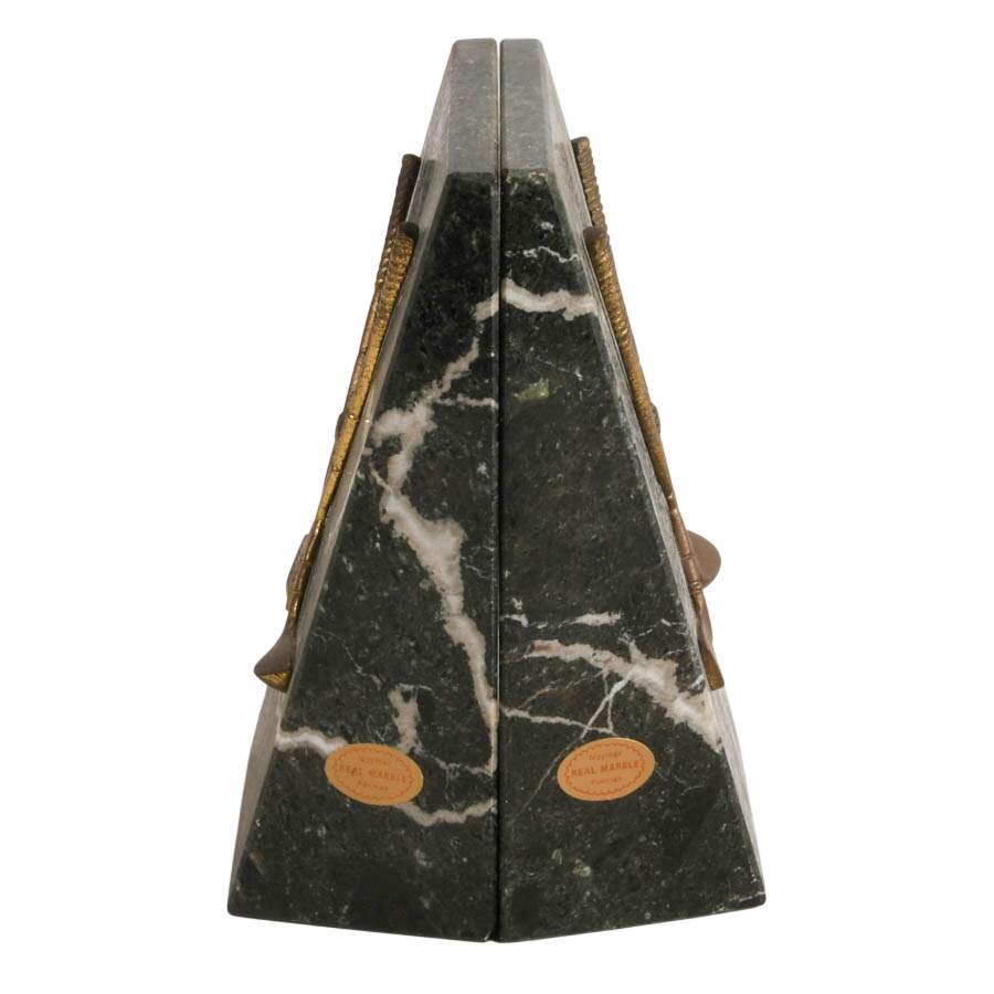 Pakistani Black Marble Golf Bookends by Noymer-2