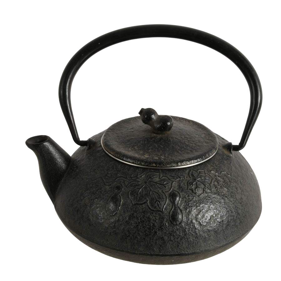 Authentic Japanese Tea Ceremony Set: Metal Kyusu, Natsume Caddy, Matcha Cup-2