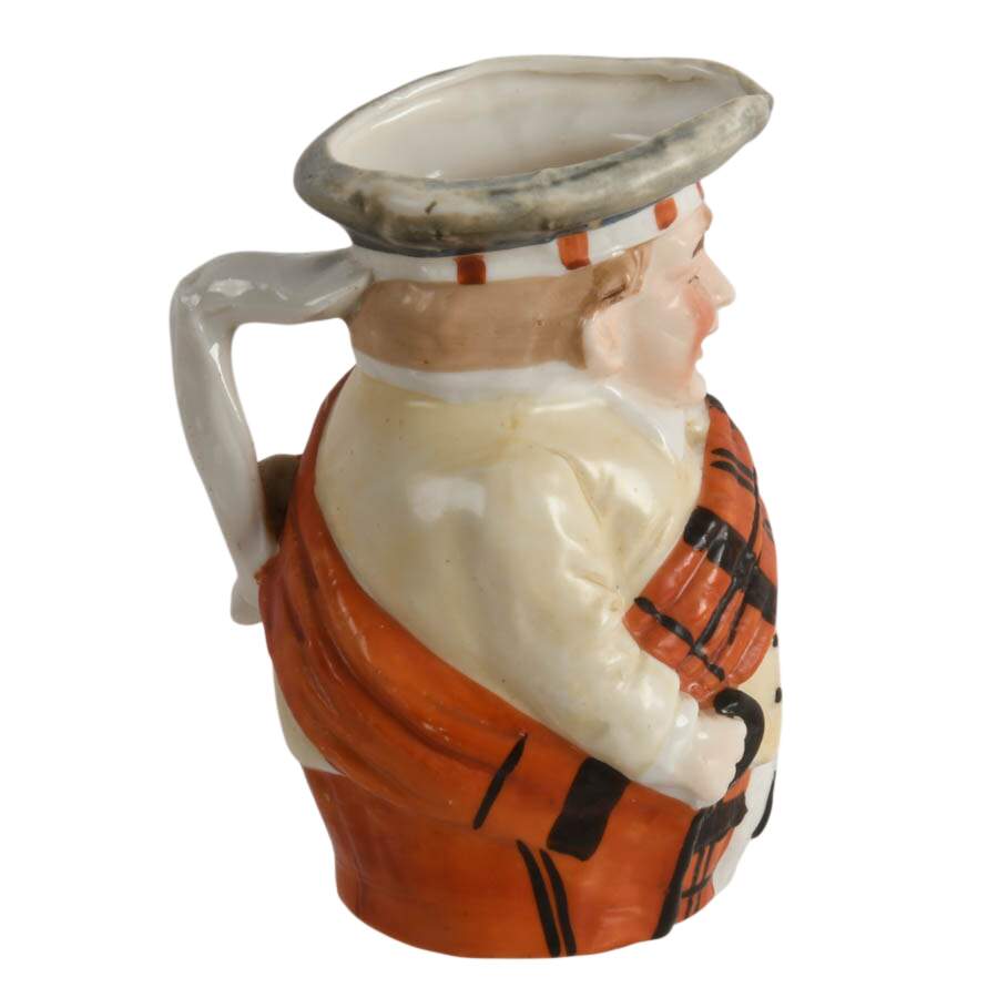 Scotsman Character Porcelain Jug Attributed to Schafer & Vater-6
