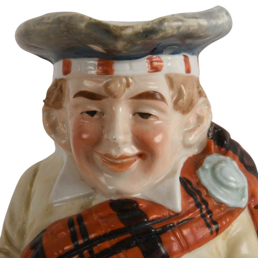 Scotsman Character Porcelain Jug Attributed to Schafer & Vater-2