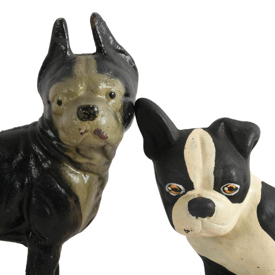 Trio of Cast Iron Dog Doorstops-6