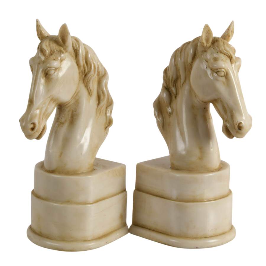 Pair of Resin Horse Bookends-5