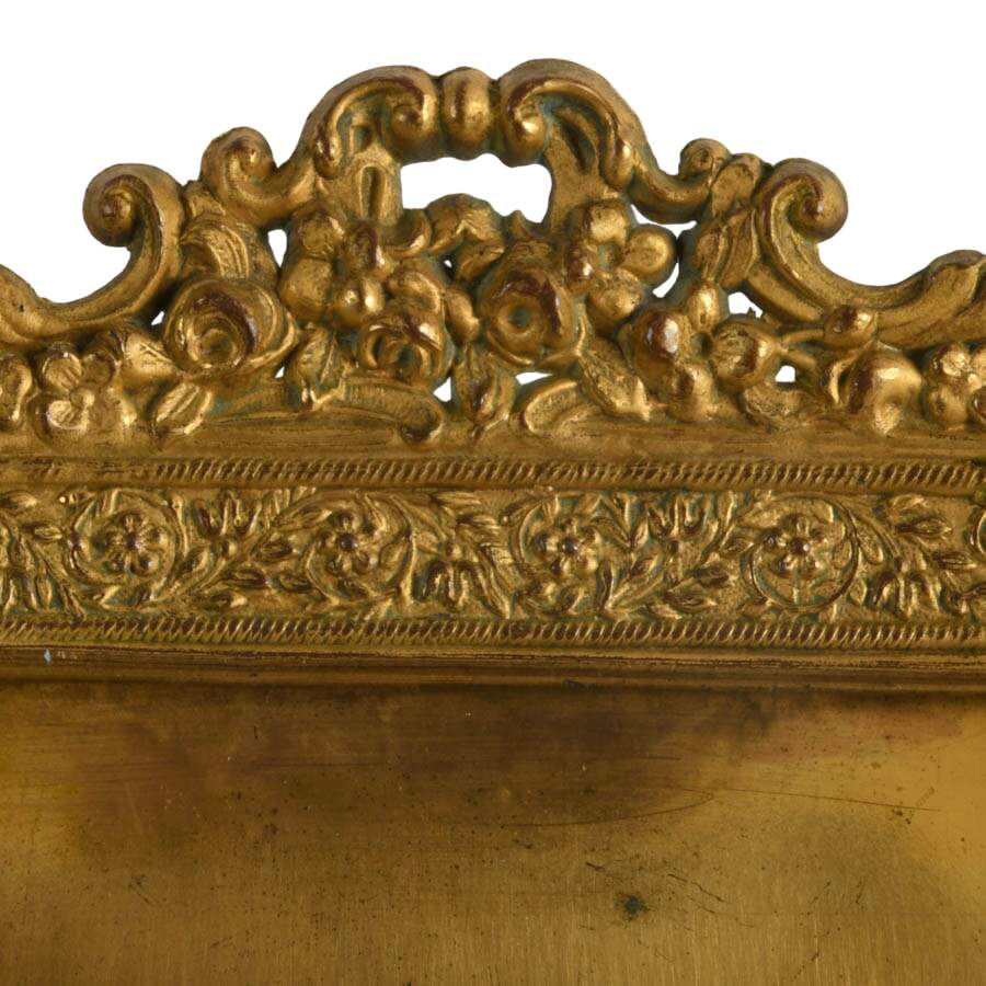 Pair of Ornate Gold-Tone Standing Photo Frames-5