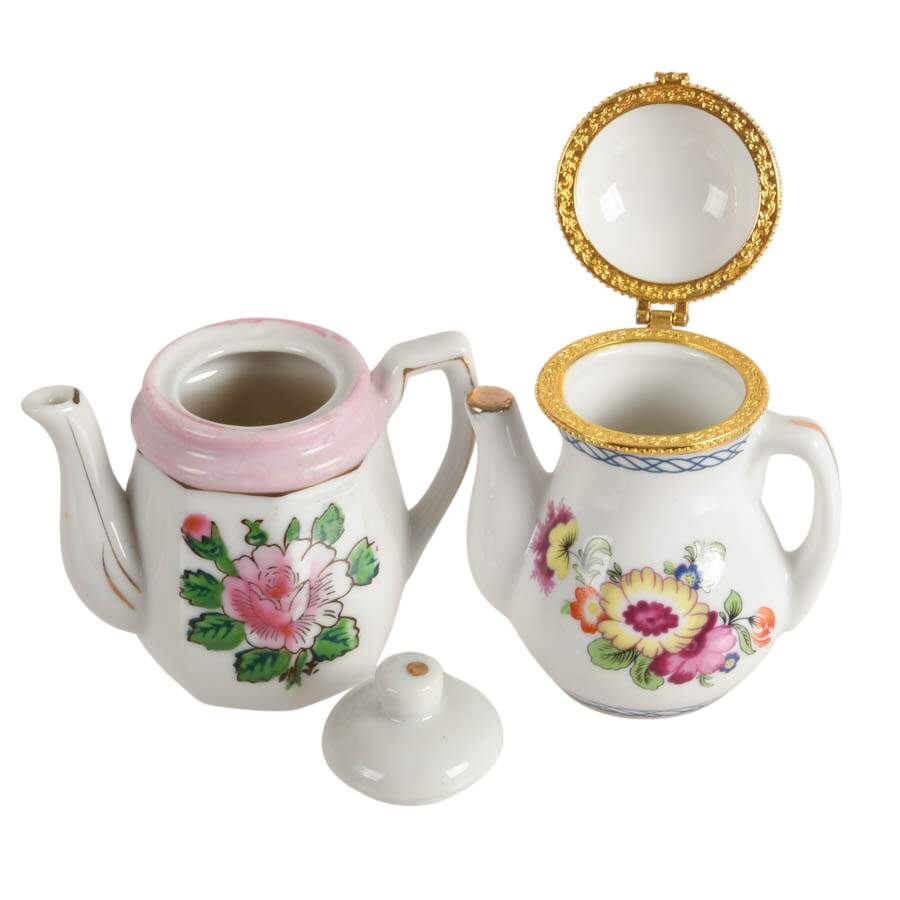 Collection of Six China and Porcelain Tea Pots-3