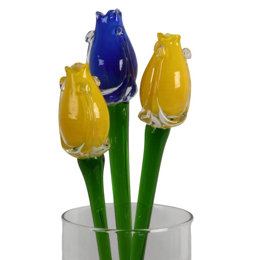 Colorful Bouquet of Glass Flowers-3