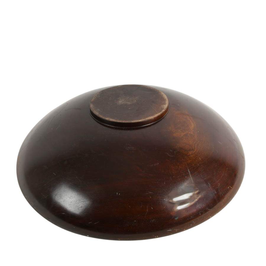 Mid-Century Large Hardwood Bowl-7
