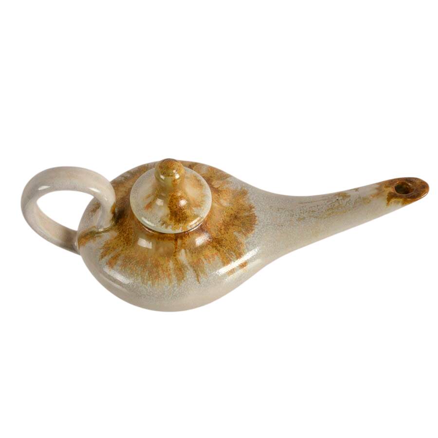 Mid-Century Modern Pottery Aladdin Teapot by Douglas Ferguson-2
