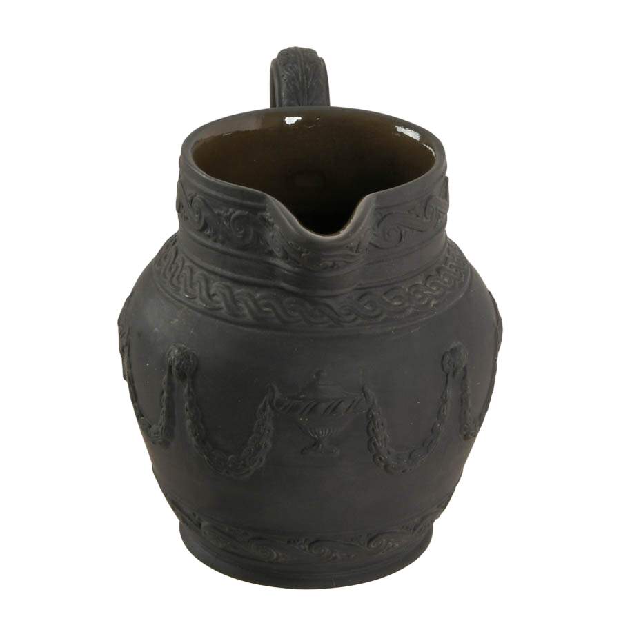 Black Basalt Creamer in the Style of Mottahedeh-2