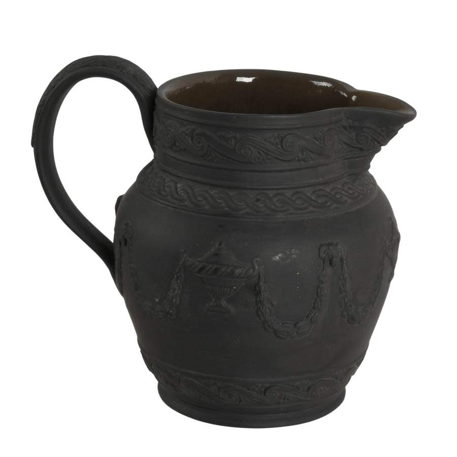 Black Basalt Creamer in the Style of Mottahedeh-1