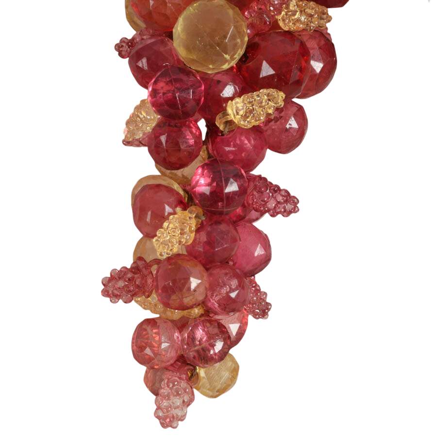 Four Mid-Century Modern Faceted Lucite Grape Clusters-7