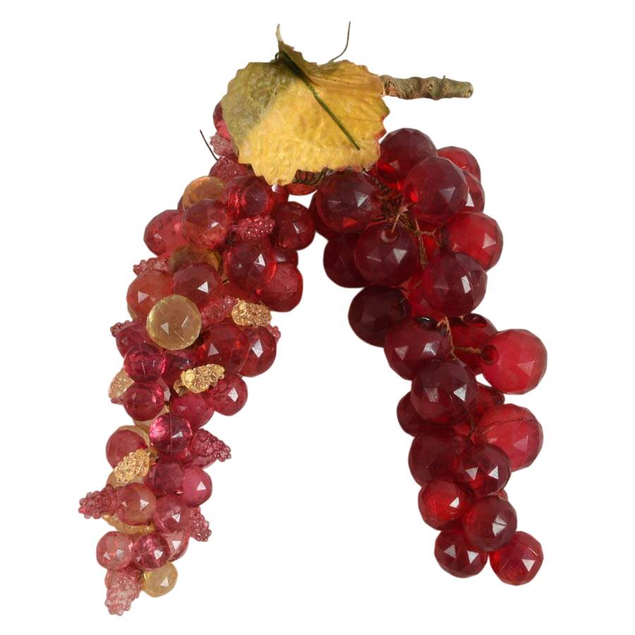 Four Mid-Century Modern Faceted Lucite Grape Clusters-6