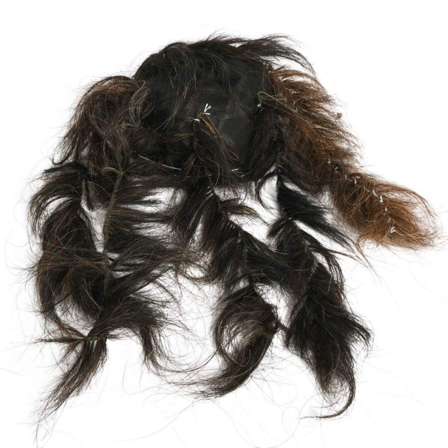 Indonesian Handcrafted Rangda Wooden and Goat Hair Mask-9