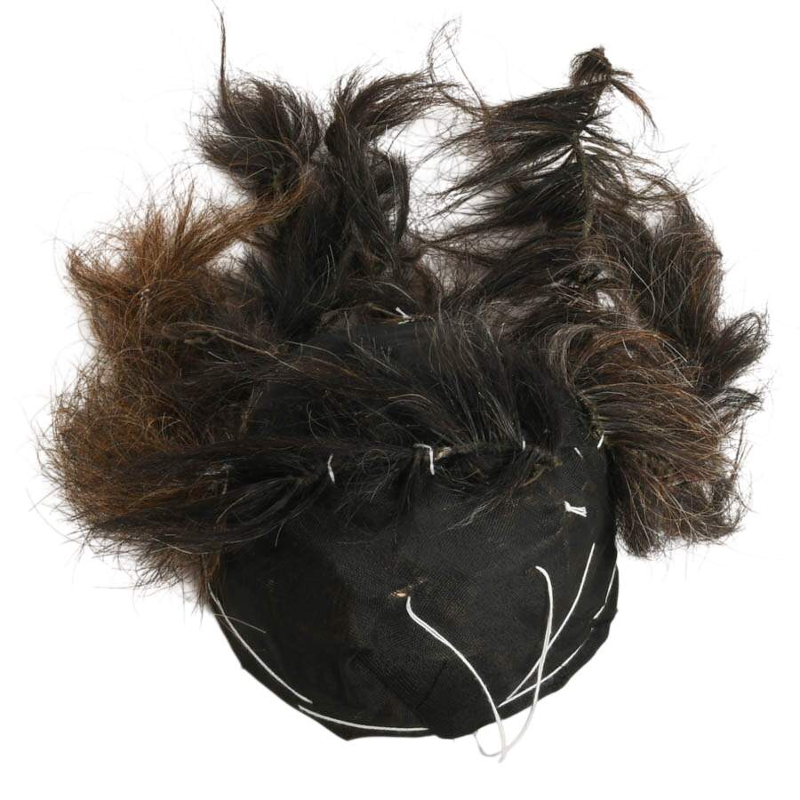 Indonesian Handcrafted Rangda Wooden and Goat Hair Mask-8