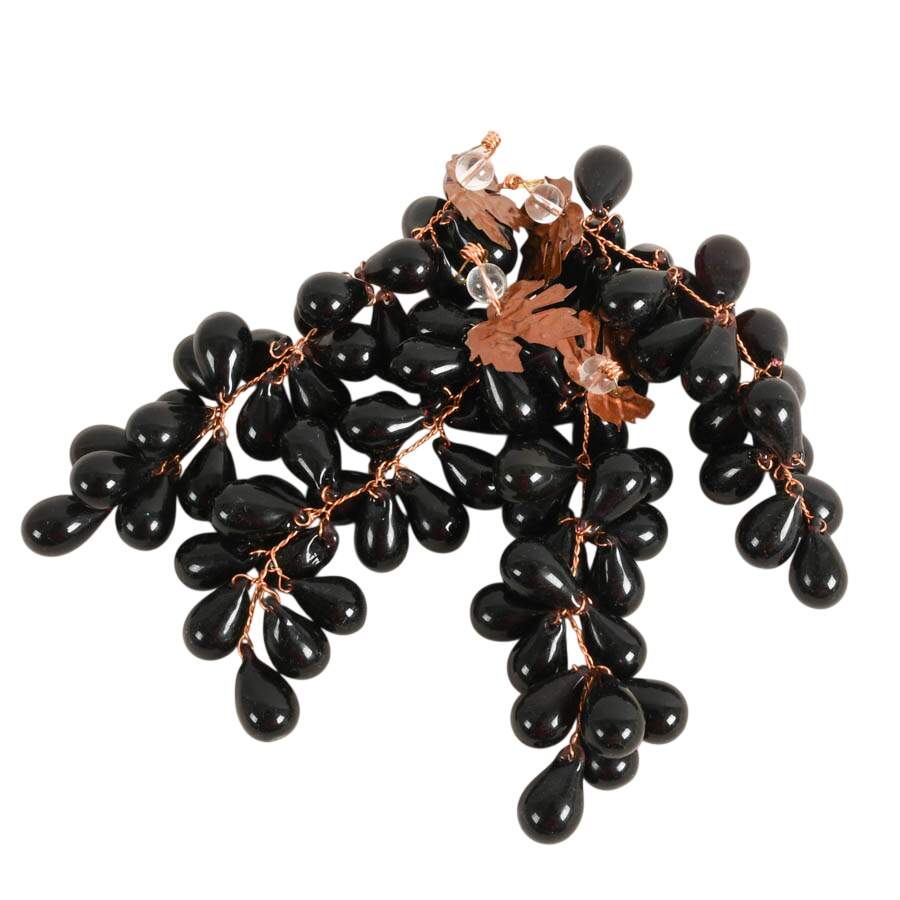 Thirteen Hand-Made Glass and Copper Grapevines-3