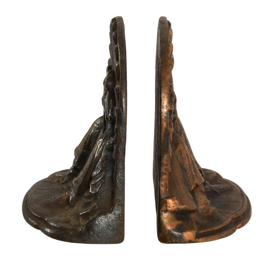 Art Deco Bronze Siam Kissing Couple Bookends-9