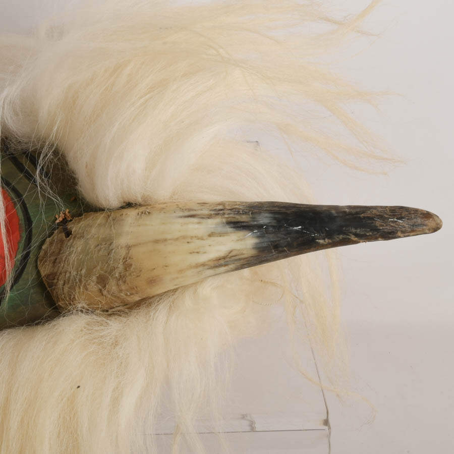Hand-Made Romanian Fur Ceremony Mask-7