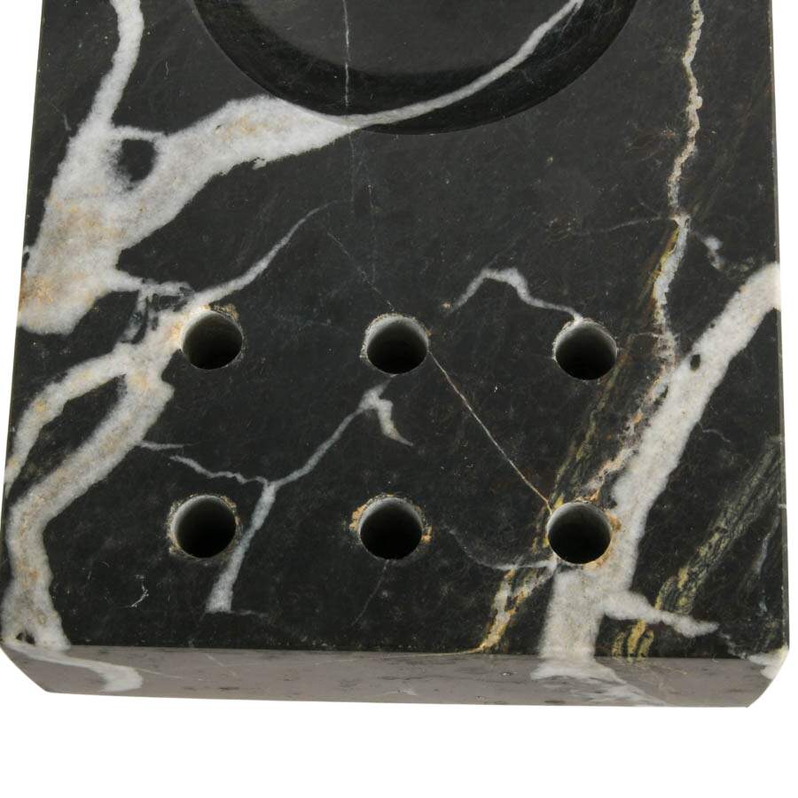 Black Marble Inkwell and Letter Set-12