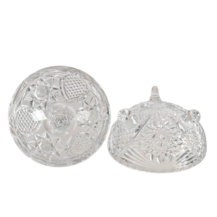 Lead Cut Crystal Candy Bowl-4