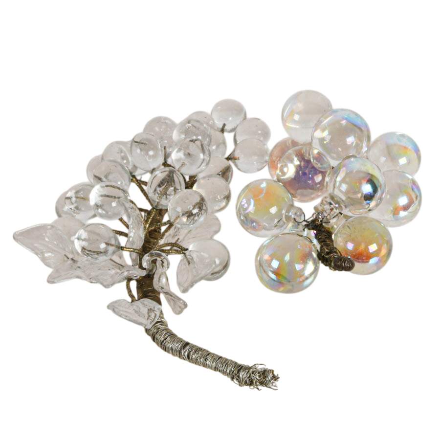 Pair of Antique Hand-Blown Grape Clusters-3
