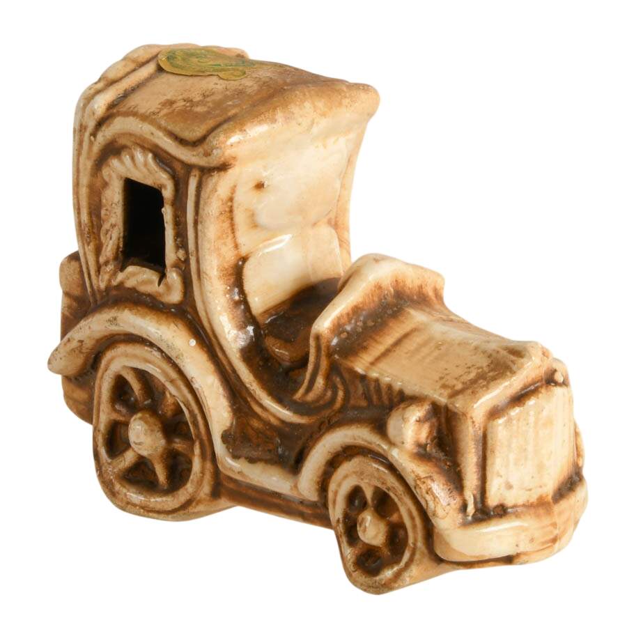 Mid-Century Capodimonte Porcelain Car-2