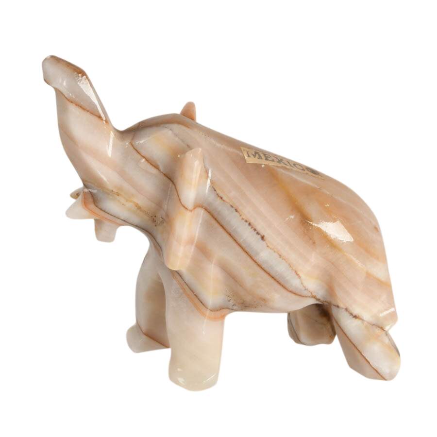 Herd of Six Stone and Ceramic Décor Elephants-5
