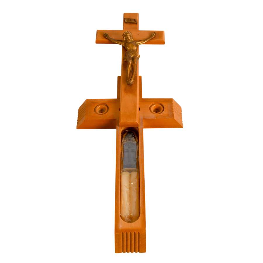 Last Rites Crucifix Box with Holy Water and Edizioni Musei Vaticani Rosary-6