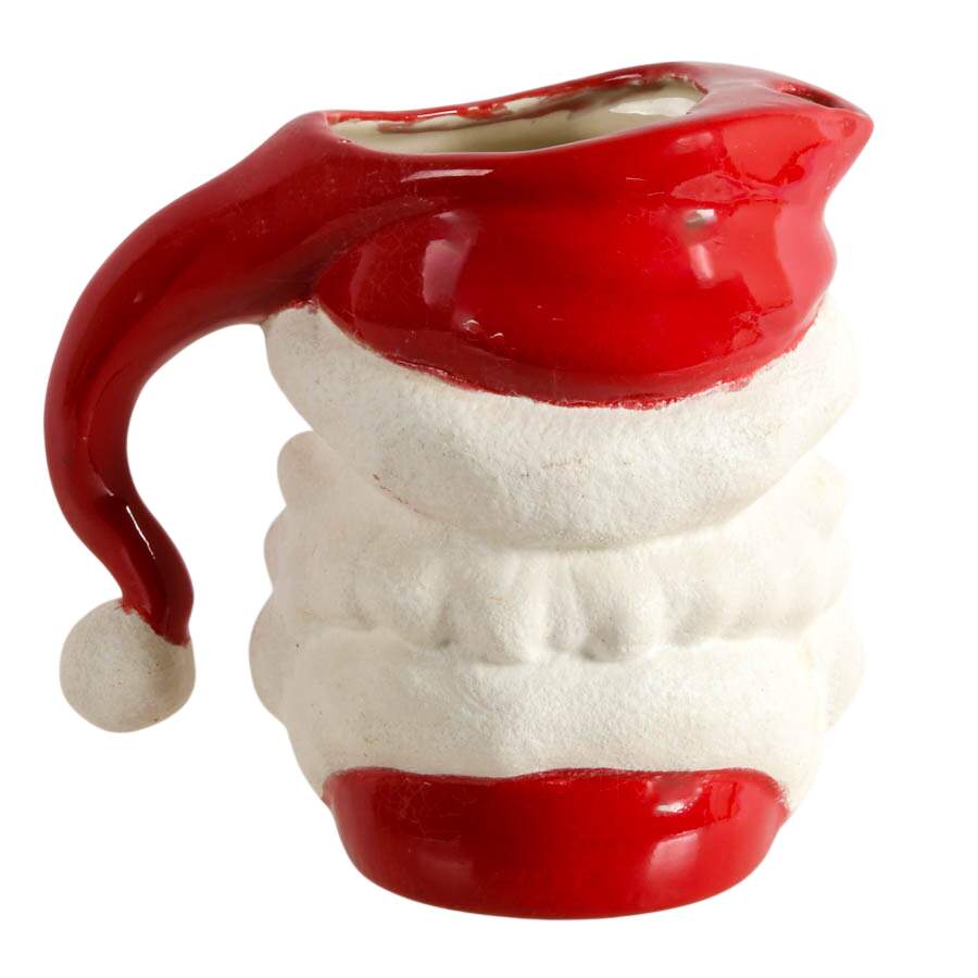 Mid-Century Ceramic Winking Santa Pitcher-4