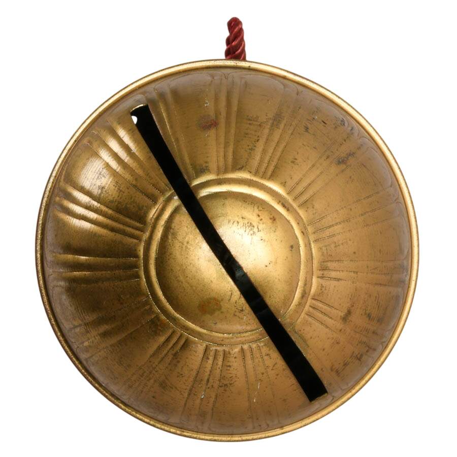 Antique J.C Rollie Brass Sleigh Bell Home Décor-5