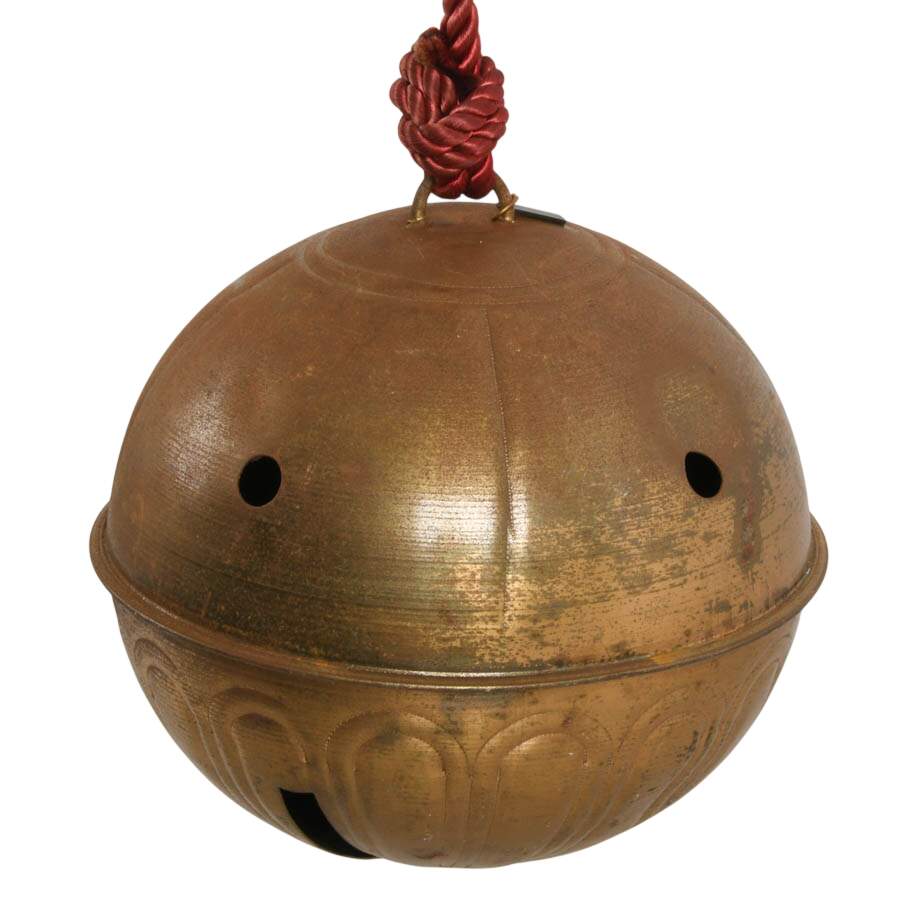 Antique J.C Rollie Brass Sleigh Bell Home Décor-2