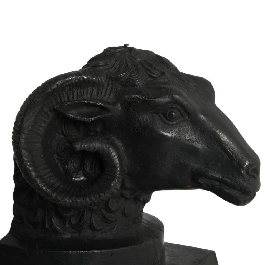 Pair of Iron Ram Bookends-6
