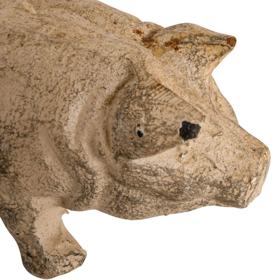 Pair of Cast Iron Pig Doorstops-8