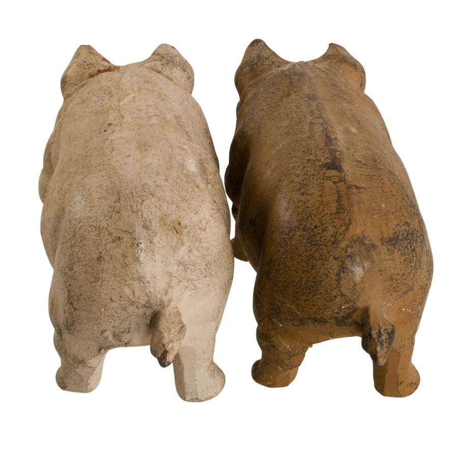 Pair of Cast Iron Pig Doorstops-5