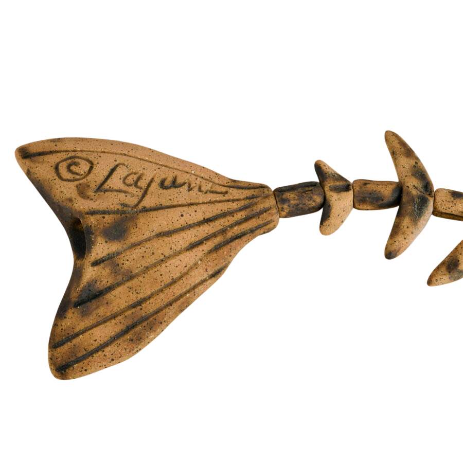 Pair of Signed Ceramic Coastal Themed Wall Hangings-8
