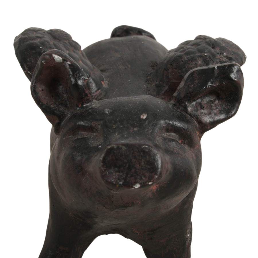 Collection of Three Pig Metal and Stone Décor-9