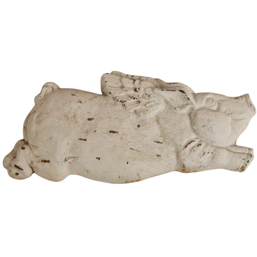 Collection of Three Pig Metal and Stone Décor-2