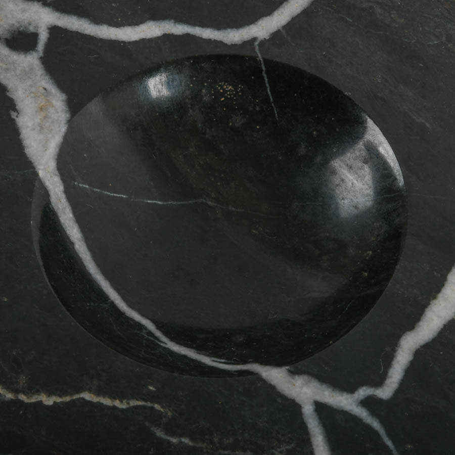 Black Marble Inkwell and Letter Set-5