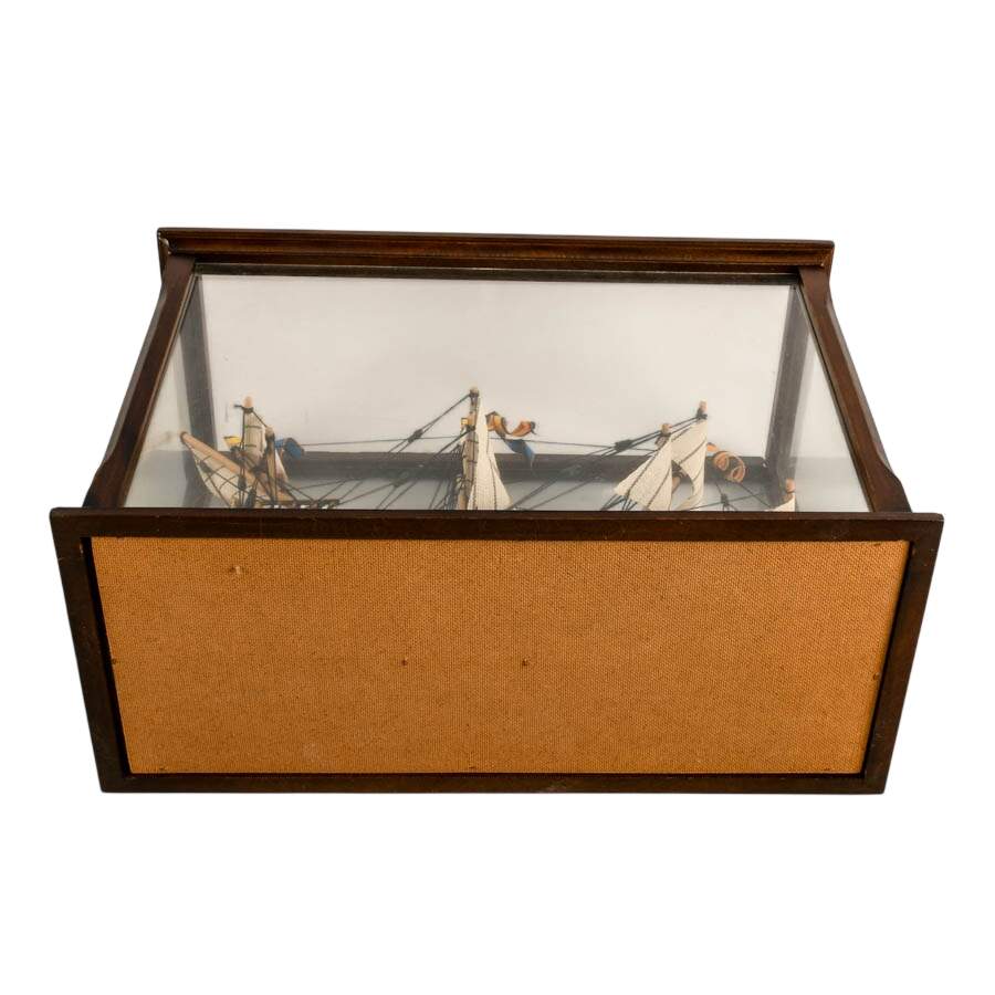 Vintage 16th Century Spanish Galleon Ship Model-10