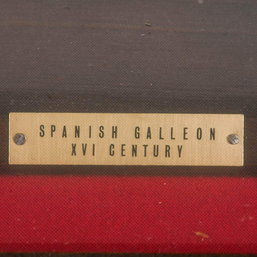 Vintage 16th Century Spanish Galleon Ship Model-7