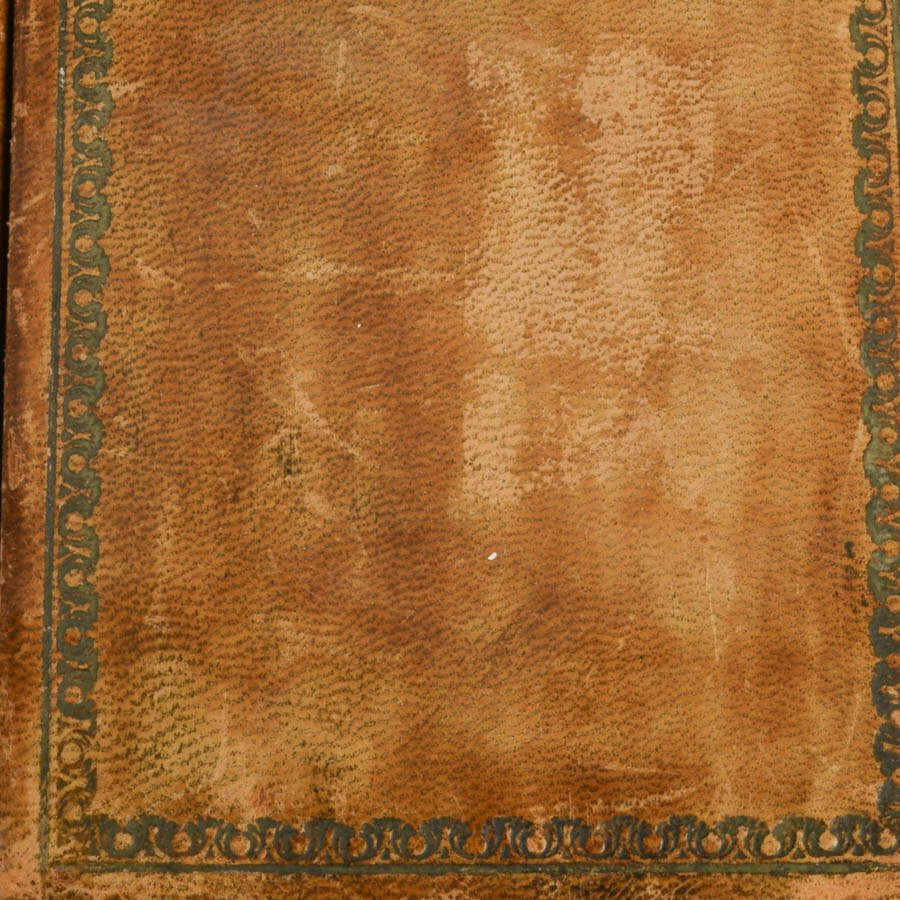 Vintage Italian Florentine Tooled Leather Desk Blotter Folio-6