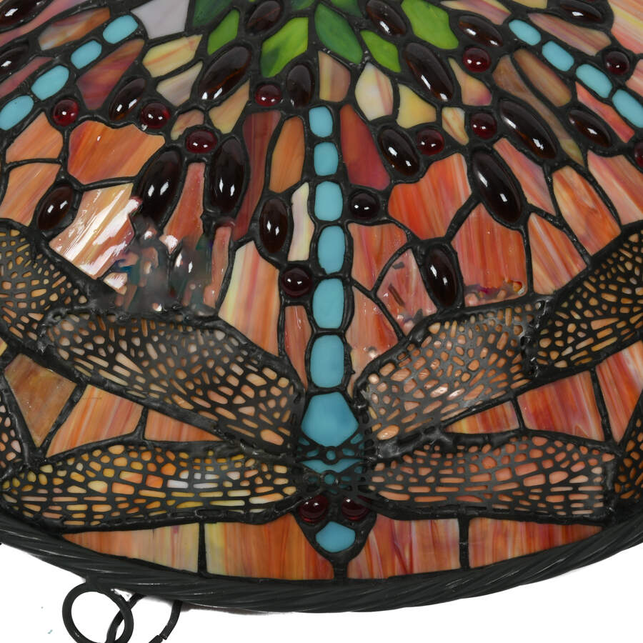 Tiffany-Style Stained Resin Hanging Dragon Light-5