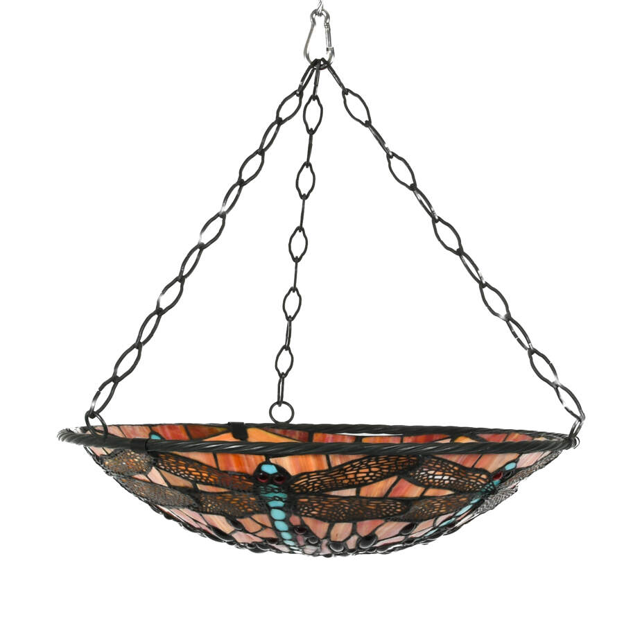 Tiffany-Style Stained Resin Hanging Dragon Light-1